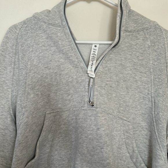 Lululemon Scuba Cropped/Oversized Half-Zip Hoodie, M/L - Picture 7 of 13